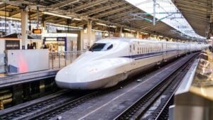 JR Shinkansen火車在日本